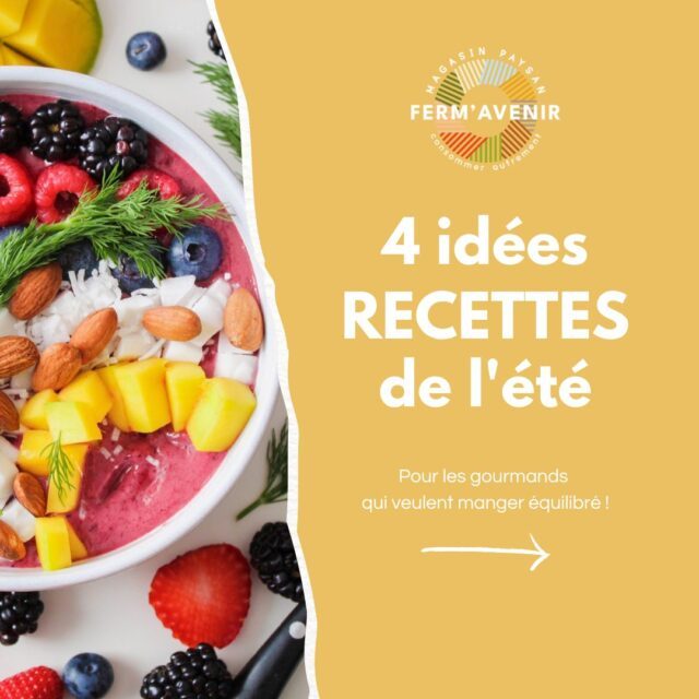 ☀️ 𝟒 𝐢𝐝𝐞́𝐞𝐬 𝐫𝐞𝐜𝐞𝐭𝐭𝐞𝐬 𝐩𝐨𝐮𝐫 𝐮𝐧 𝐞́𝐭𝐞́ 𝐠𝐨𝐮𝐫𝐦𝐚𝐧𝐝… 𝐞𝐭 𝐞́𝐪𝐮𝐢𝐥𝐢𝐛𝐫𝐞́ ! 🍅🍉
L’été, on mise sur des assiettes colorées, fraîches et pleines de saveurs ! 🌿 Des recettes simples à préparer, généreuses en bons produits et parfaites pour profiter pleinement des beaux jours.
🥒 Tarte aux légumes d’été : des légumes frais et colorés, une pâte croustillante et beaucoup de gourmandise.
🍉 Salade pastèque, feta & menthe : fraîche, légère et ultra rafraîchissante, le combo parfait pour les journées ensoleillées.
🍢 Brochettes de poulet & légumes grillés : des morceaux de poulet savoureux, des légumes de saison et une cuisson au barbecue pour une assiette pleine de caractère.
🍅 Gazpacho : frais, vitaminé et rempli de légumes, l’allié idéal des repas d’été.
✨ Et le meilleur dans tout ça ? Tous les ingrédients sont à retrouver en magasin : de bons produits locaux, frais et de saison, sélectionnés pour vous régaler tout au long de l’été.
Alors, quelle recette vous donne le plus envie ? 😋
🌞 Cet été, faites le plein de saveurs, de fraîcheur et de douceur chez @ferm_avenir !
#fermavenir #magasinpaysan #été #Recettes #cuisineestivale #recettesgourmandes #cuisineéquilibrée #produitslocaux #produitsdesaison #mangerlocal #ideesrecettes #gourmandise